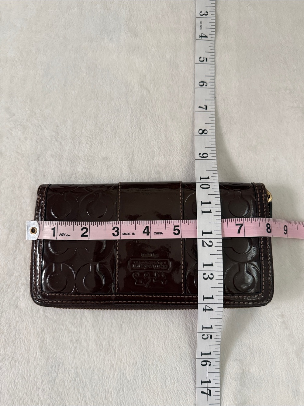 Coach Enamel Long Wallet - Picture 12 of 13